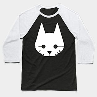 white cat Baseball T-Shirt